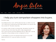 Tablet Screenshot of angiecolee.com